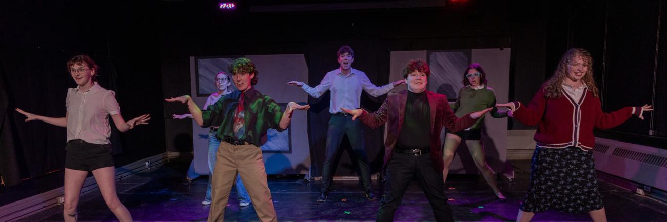 Students on stage at Ohio University