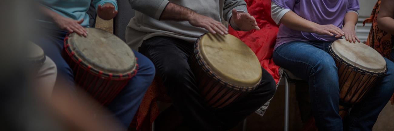 People playing drums