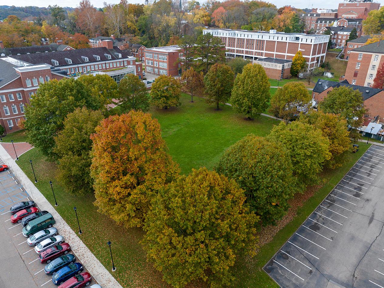 Aerial Photo of the site of the new College of Fine Arts building