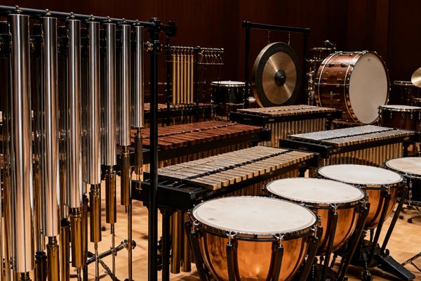 A plethora of percussion instruments
