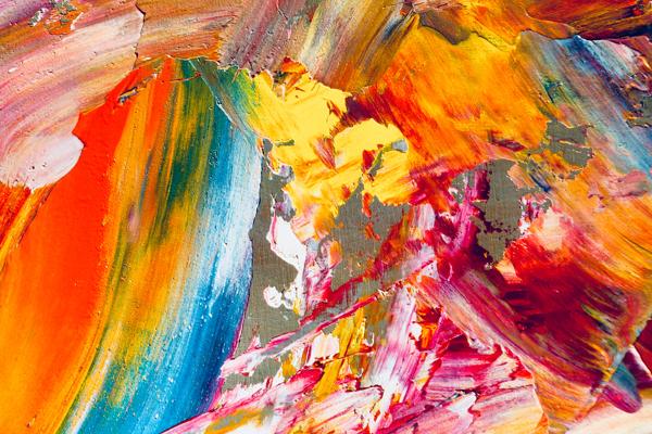 Colorful illustration of oil painting
