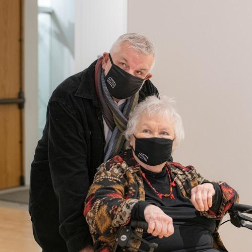 Don Adleta and Karen Nulf in gallery