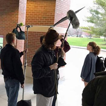 Parry Billman Fine Arts Graduate Awardees at work on their project
