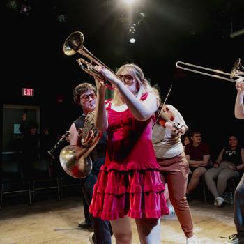 Ohio University students bring horns to the stage