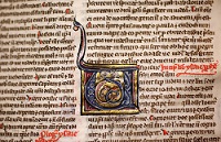 Illuminated Manuscript-Latin Bible