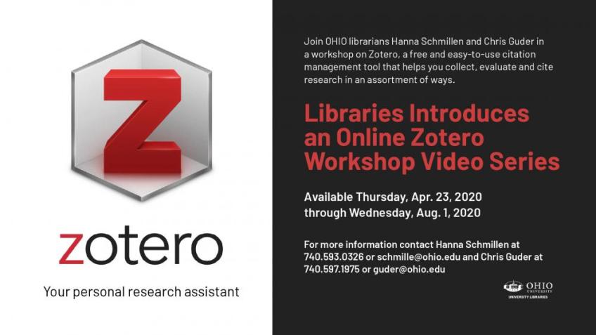 Zotero workshop poster