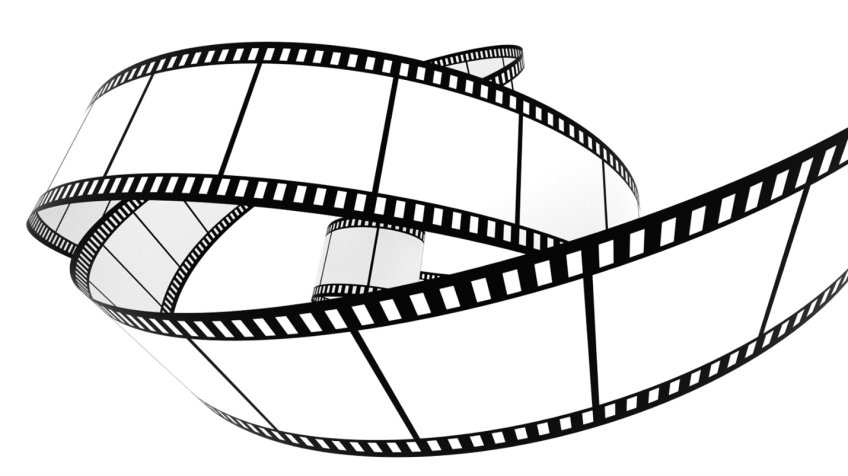 A stylized image of a length of filmstrip