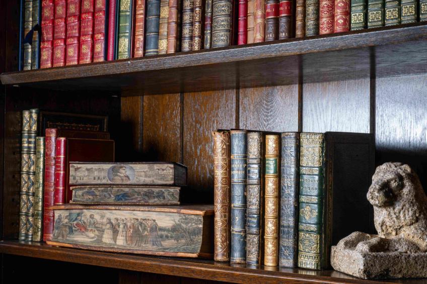 Rare books in the Mahn Center for Special Collections