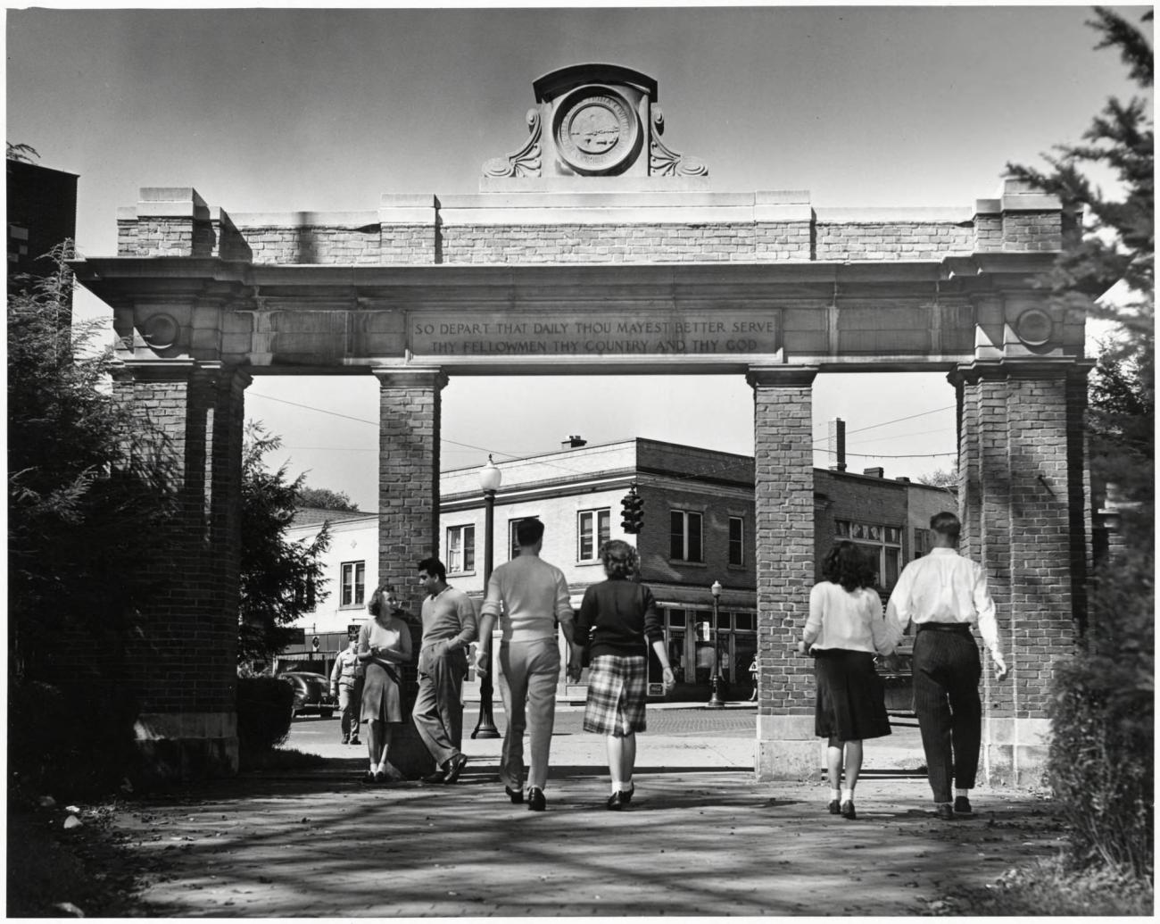 Ohio University Class Gateway in the 1940s