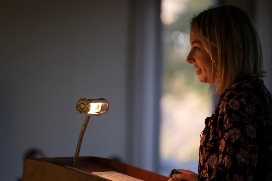 Claire Curran, assistant objects conservator for ICA Art Conservation