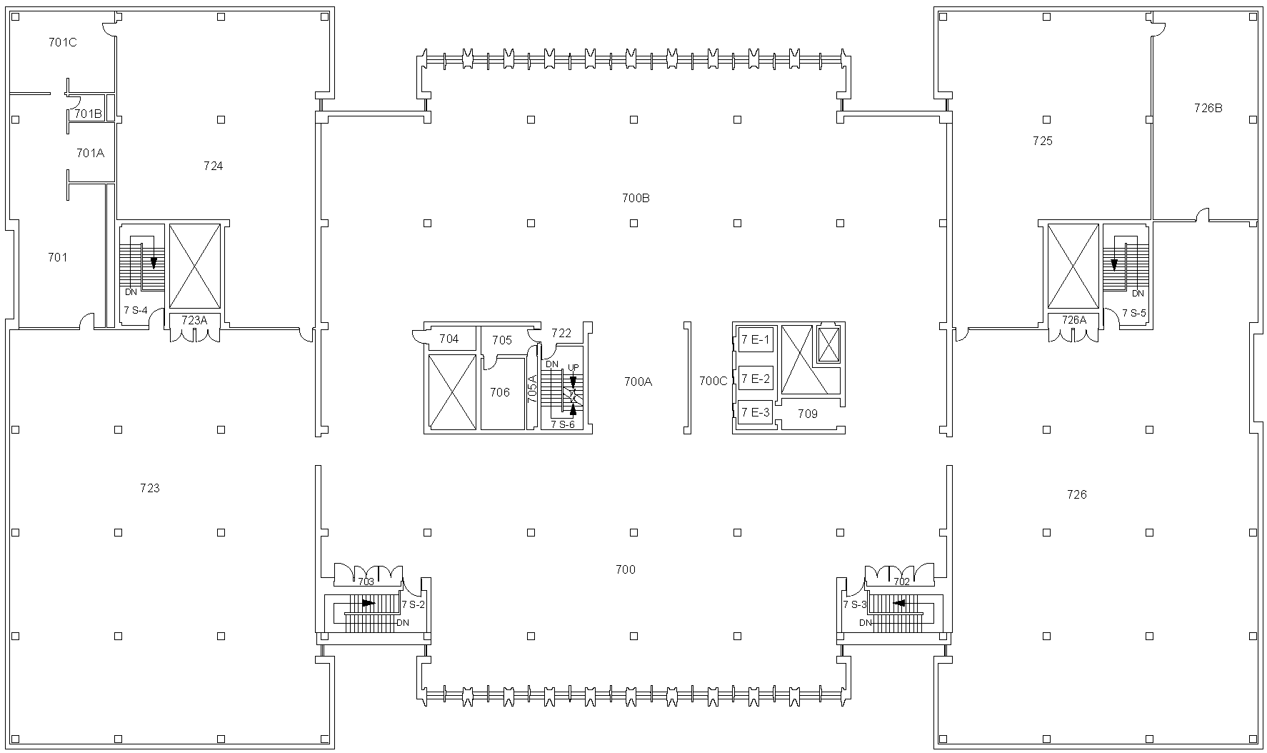 Alden Library 7th Floor Map
