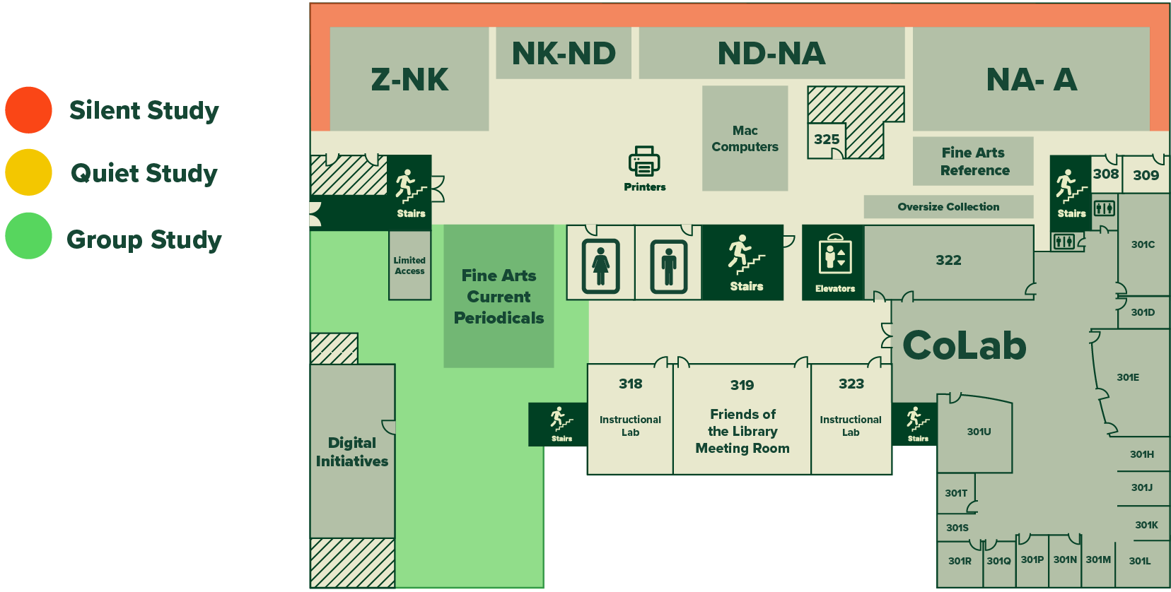 Alden Library 3rd Floor Full Size Ohio University