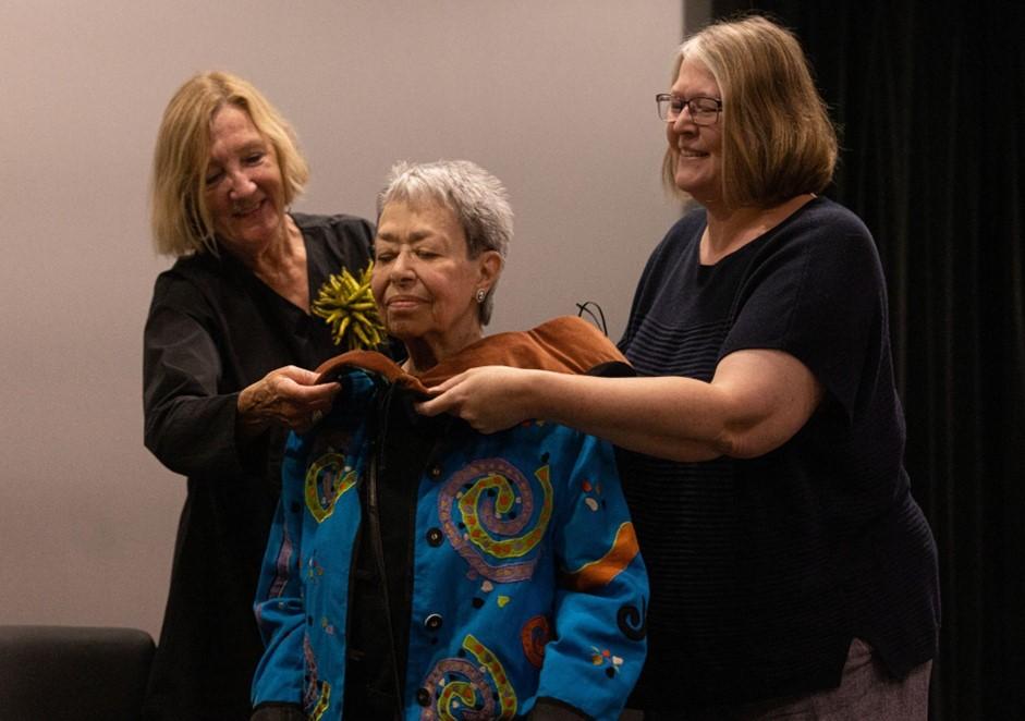 Gladys Bailin Stern receives PhD. Hood