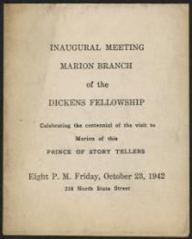 Dickens Marion Inaugural Cover