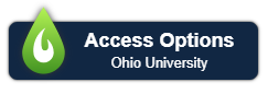  LibKey Nomad logo that appears during an internet search. Green and white flame with the words access options ohio university