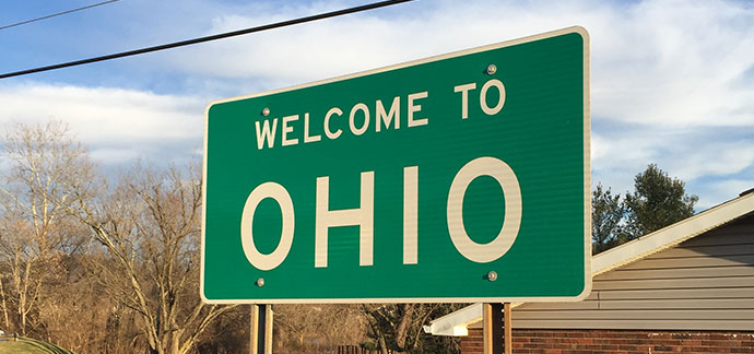 Ohio road sign