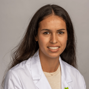 medical student in white coat