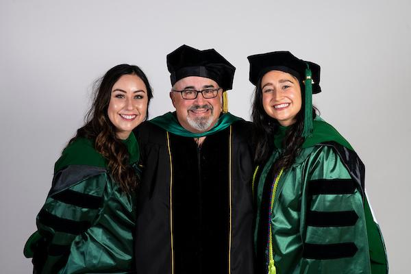 A photo of Julia Carroccio and her family at graduation