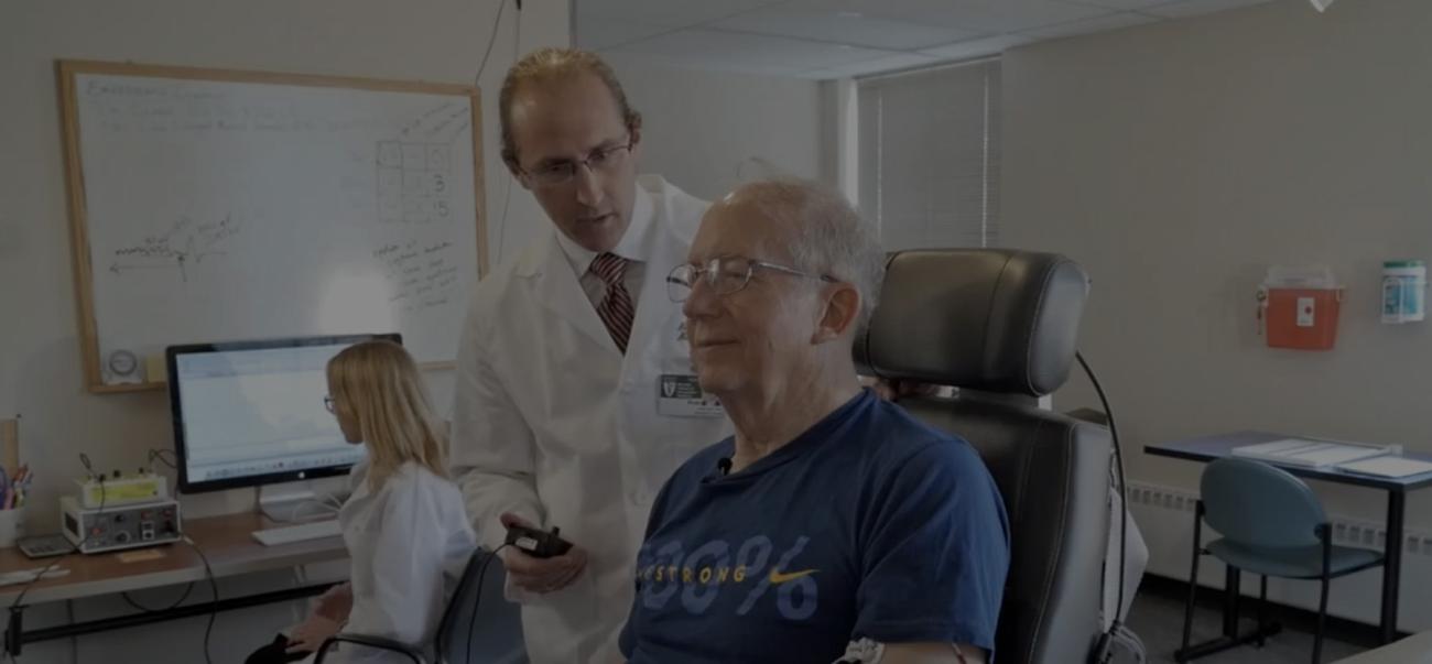 Brian Clark in the Neuromuscular Physiology Laboratory