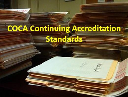 2020 COCA Continuing Accreditation Standards
