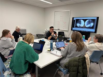 A Williams and Scarborough joint lab meeting at Miami University.