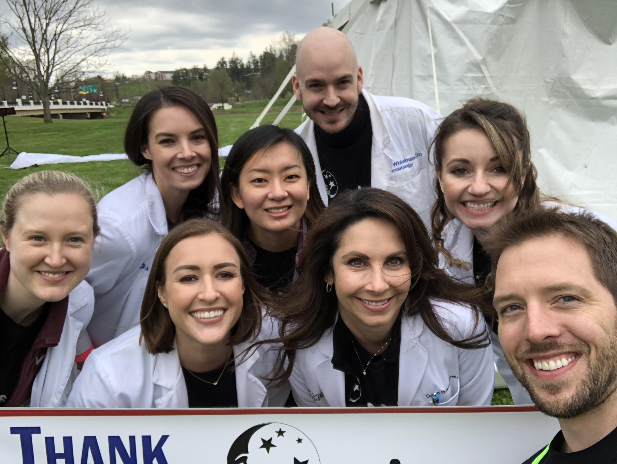 Dawn Sammons with students