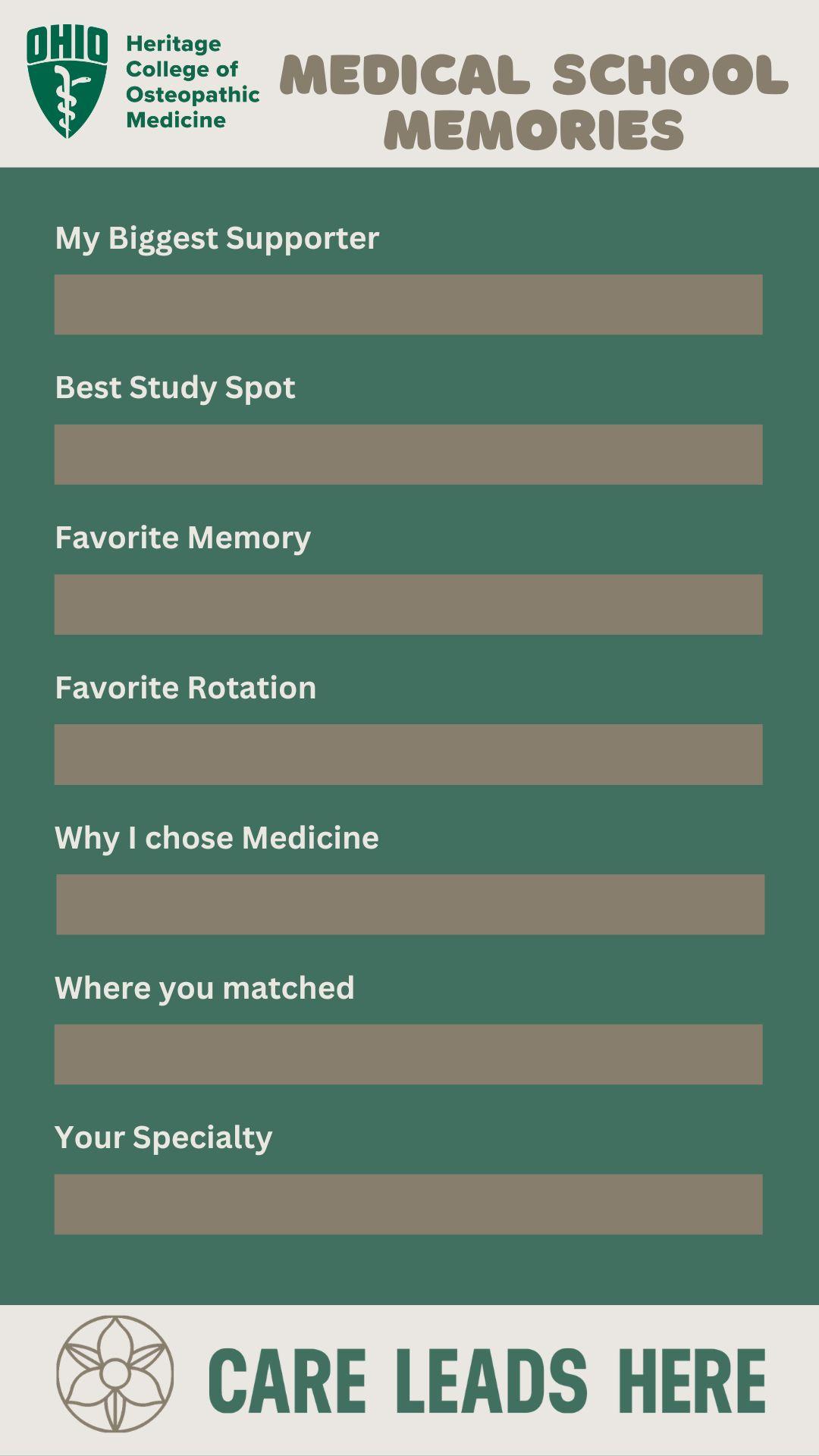 Med School Instagram Story Template