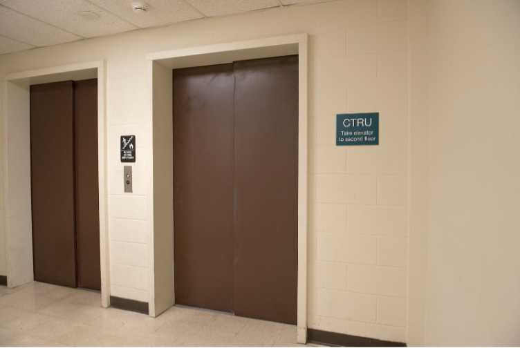 Elevator to CTRU on second floor