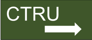 CTRU sign with arrow pointing right