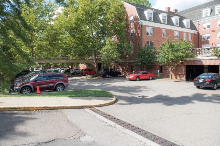 Narrow Parking Lot
