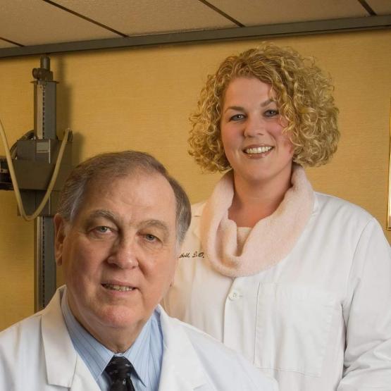 Paige Gutheil with her father, Paul.