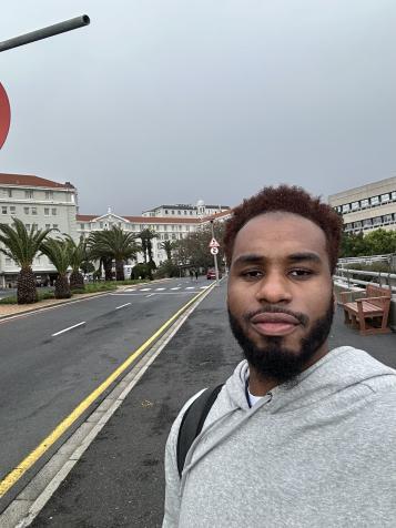  Cameron Nicholson-Gardner, OMS II, in Cape Town, South Africa. 