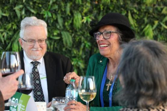 Amelia Tunanidas-Pantelis, D.O., (‘82) seen at an alumni event.