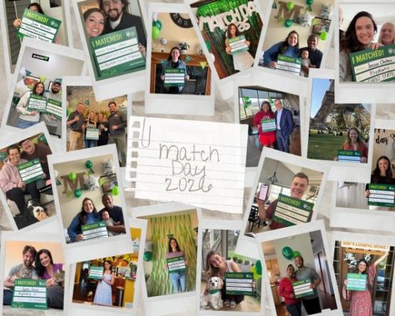 A collage of Match Day images from social media