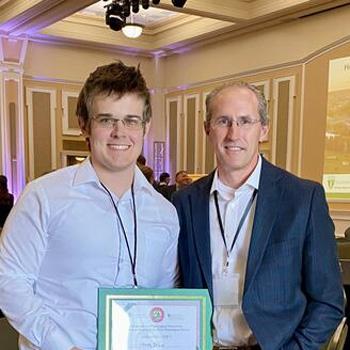 Dr. Brian Clark and master's student Greg Shaw