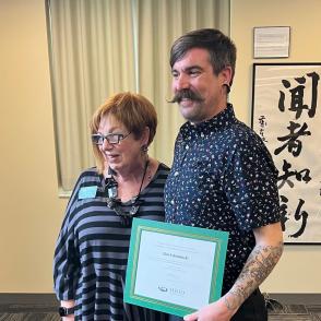 Left to Right: Dr. Terrie Temkin and Chuck Kaminski