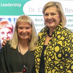 Dr. Christie Beck and President Lori Gonzalez