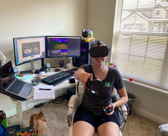 Alyssa Stahl using VR!