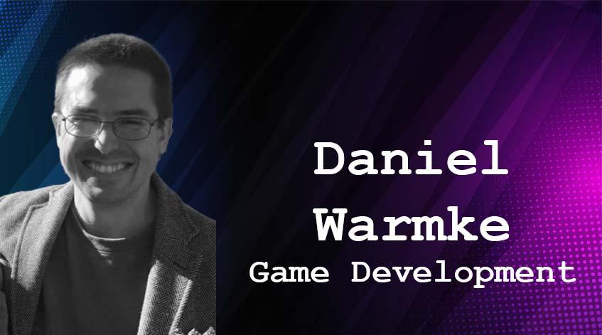 Daniel Warmke is teaching Game Development I for our new VR and Game Design students