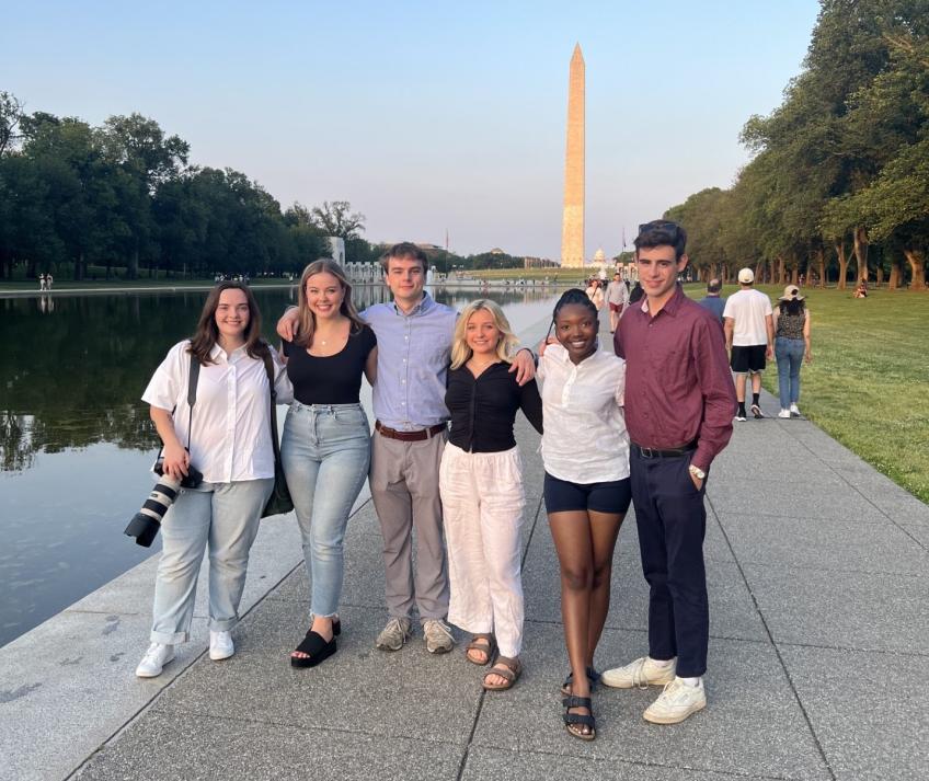 The summer cohort of Semester in D.C. students