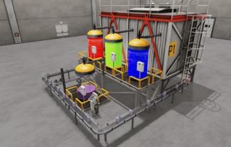 Virtual factory floor used for cybersecurity research.
