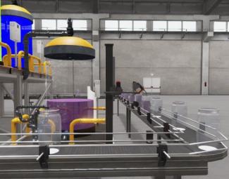 Virtual conveyor belt used for cybersecurity research.