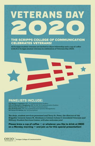 Scripps College of Communication Veterans Day event