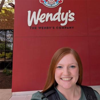 Makenna Jones interns at Wendy's