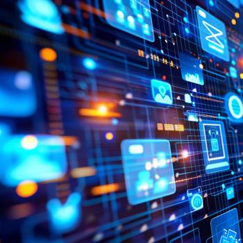 Illustration of screens into infinity