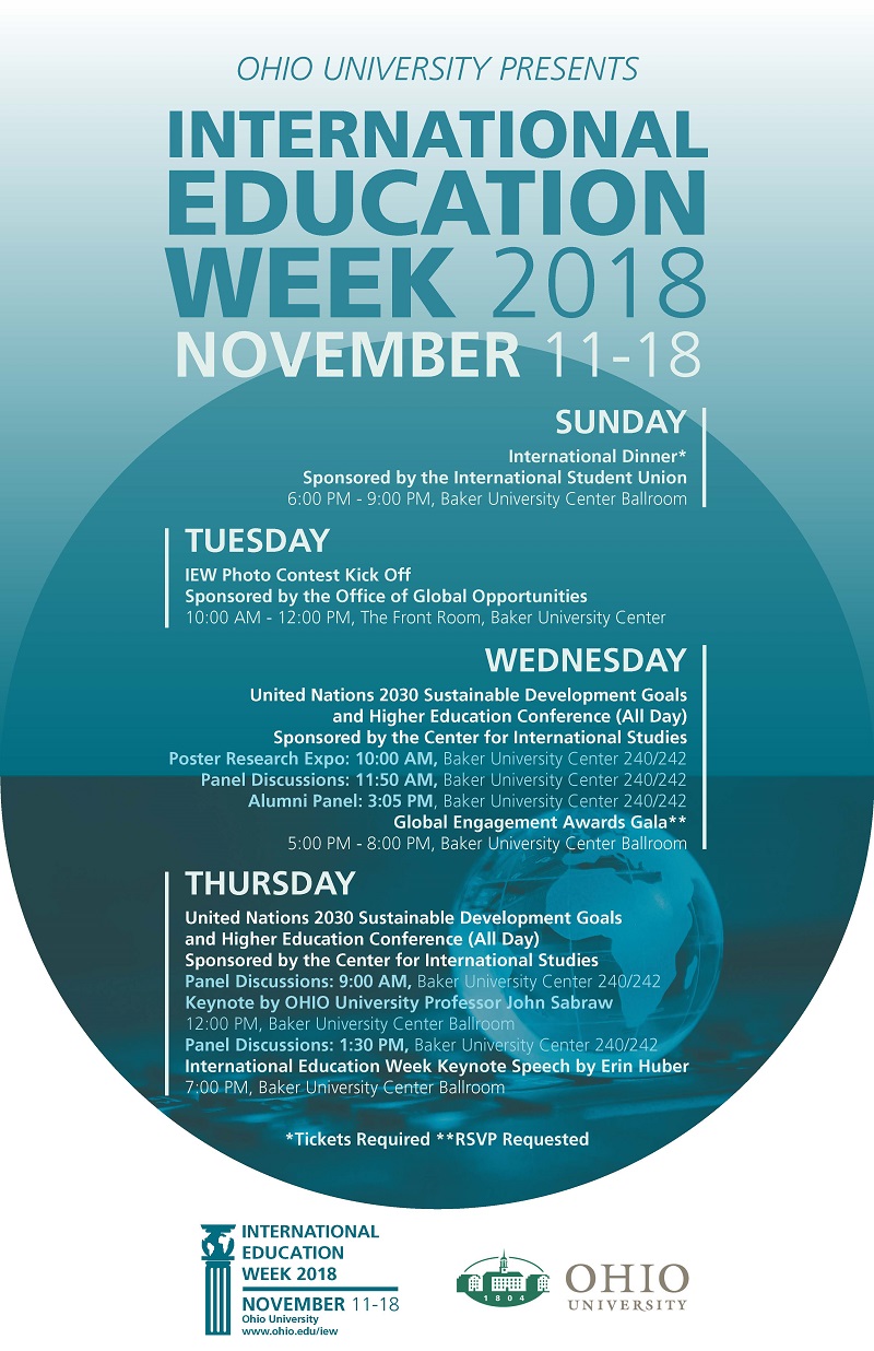 International Education Week 2018 schedule
