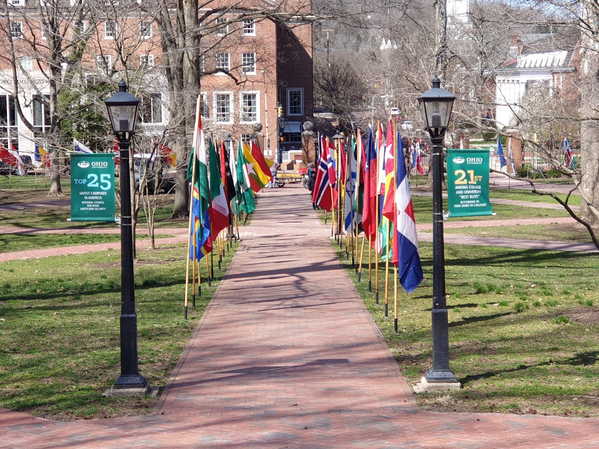 International Flags on College Green