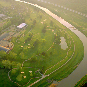 Gold course aerial view