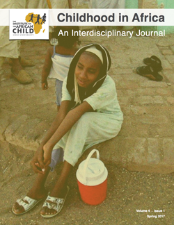 The cover of an issue of "Childhood in Africa"
