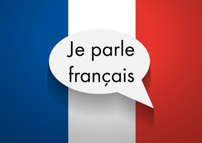 French flag with words